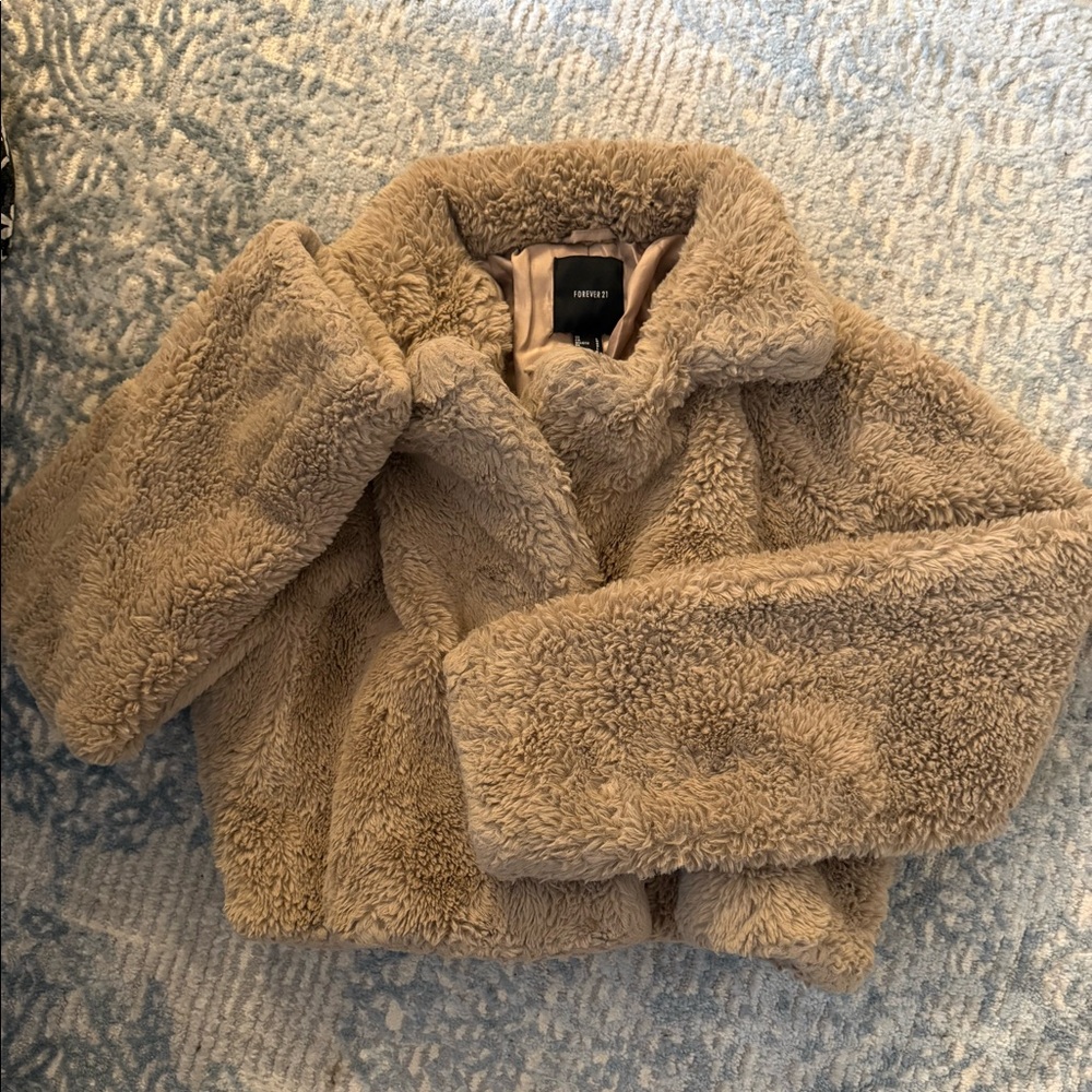 🤎forever 21 fuzzy jacket